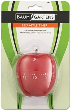 Baumgartens Shaped Timer 4 Dia Red Apple - Image 2