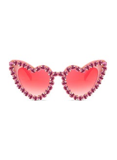 فيسيدي نظارات شمسية على شكل قلب للنساء، نظارات شمسية عصرية من Diamond Love، إطار مرصع بالكريستال B2318 للحفلات  - Image 5