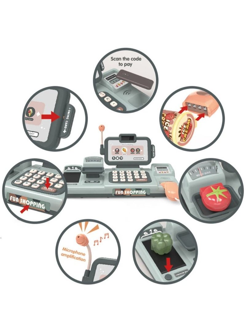 ACLIX Play Supermarket Cash Register Cashier Toys For Kids - Image 4