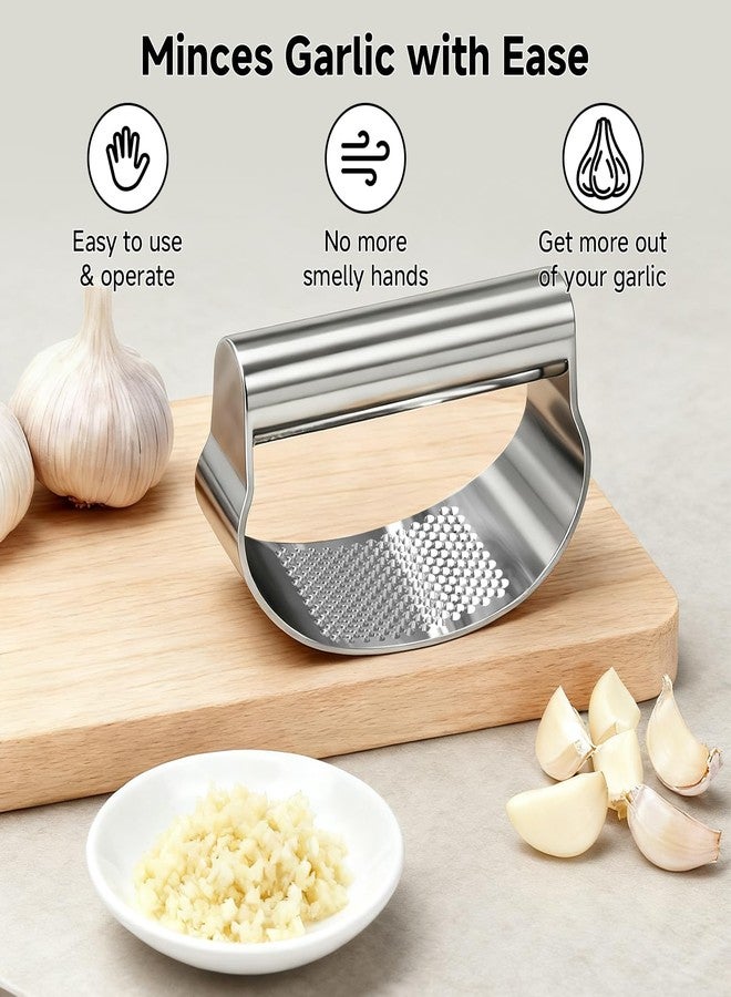 BOKKY Garlic Press Rocker Set Stainless Steel And All-in-One Kitchen Vegetable Peeler, Premium peelers For Kitchen - Ideal For Potato, Apple, Carrot, Fruit And More - Image 5