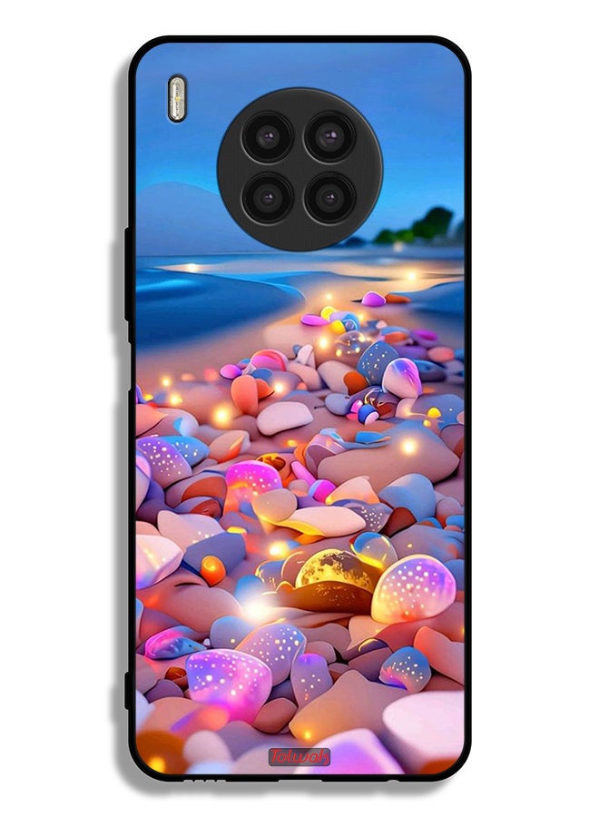 Tolwak Huawei nova 8i Protective Case Cover Stones Art - Image 2