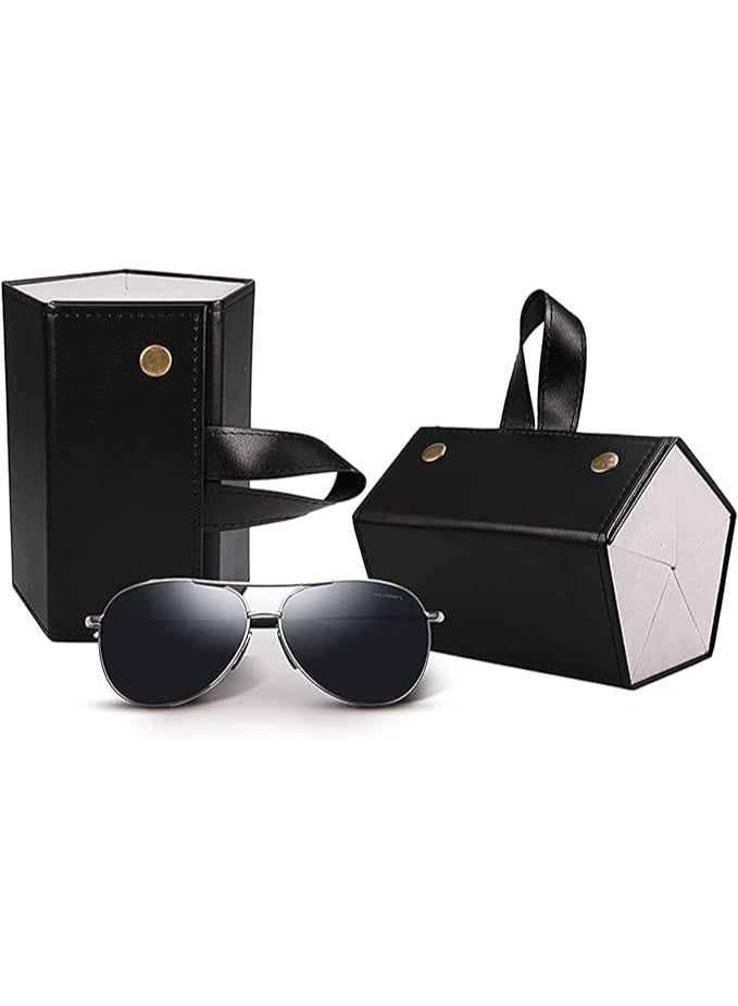 This space-saving sunglasses organizer uses a hanging design, can be hung in a wardrobe, and is easily foldable. It's also easy to hang on a closet door, wall, wardrobe, bicycle, shelf, or backpack. - Image 3