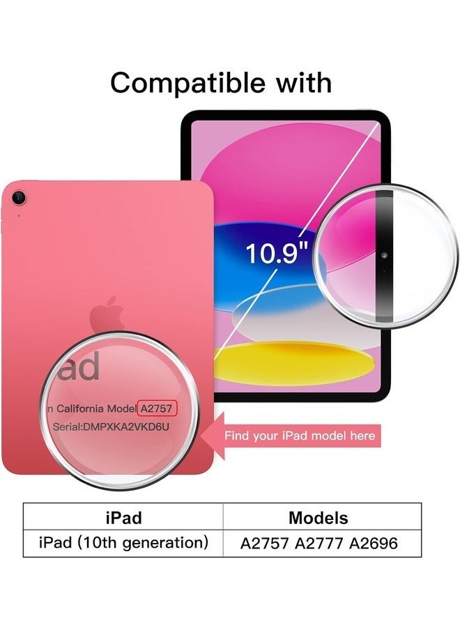 vesus 2022 iPad 10.9 Inch (10th Gen) Case â€“ Slim Tablet Cover with Stylus Holder, Soft TPU Back, and Auto Sleep/Wake Function - Image 2