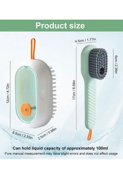 Bukela Multifunctional Liquid Shoe Brush, Scrub Brushes for Cleaning, Liquid Adding Soft Fur Cleaning Brush, Multifunctional Laundry Brush with Liquid Box for Washing Shoes Clothes(White 2pcs)  - Image 4