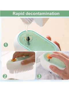 Bukela Multifunctional Liquid Shoe Brush, Scrub Brushes for Cleaning, Liquid Adding Soft Fur Cleaning Brush, Multifunctional Laundry Brush with Liquid Box for Washing Shoes Clothes(White 2pcs)  - Image 5