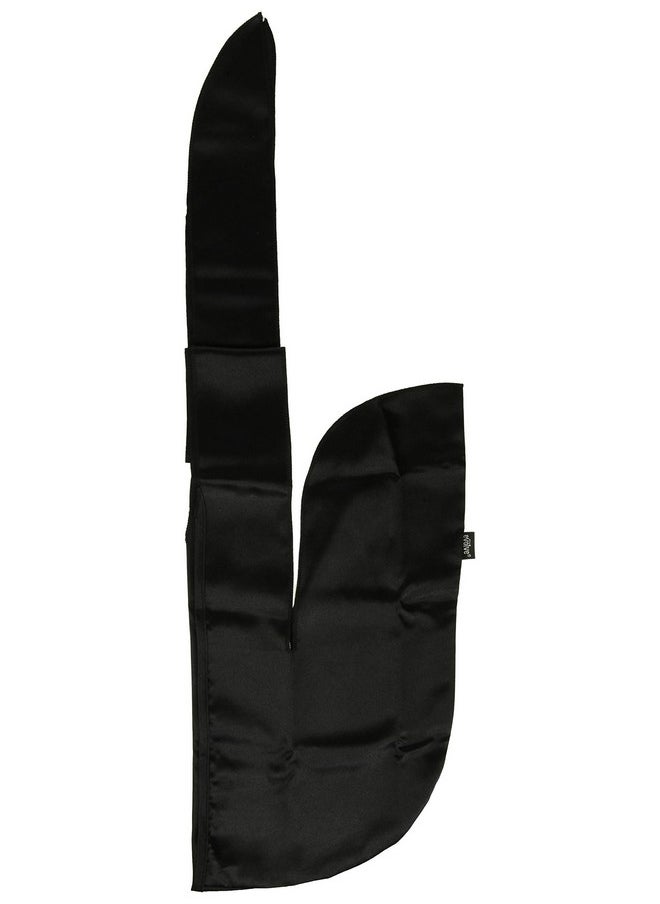 Evolve - Satin Wrap Scarf, Black - Image 1