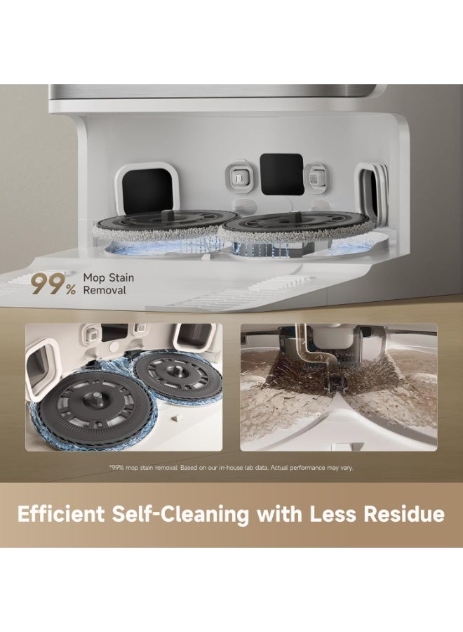 DREAME D30 Ultra Robot Vacuum and Mop, 25,000Pa Powerful Suction, All-in-One Base Station with 100 Days Auto-Empty, MopExtend Tech for Edge Cleaning, Smart Obstacle Avoidance 75 W RTD31TE-D30UW white - Image 4