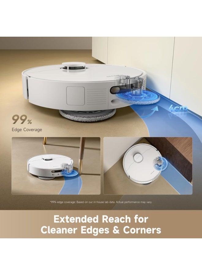 DREAME D30 Ultra Robot Vacuum and Mop, 25,000Pa Powerful Suction, All-in-One Base Station with 100 Days Auto-Empty, MopExtend Tech for Edge Cleaning, Smart Obstacle Avoidance 75 W RTD31TE-D30UW white - Image 5