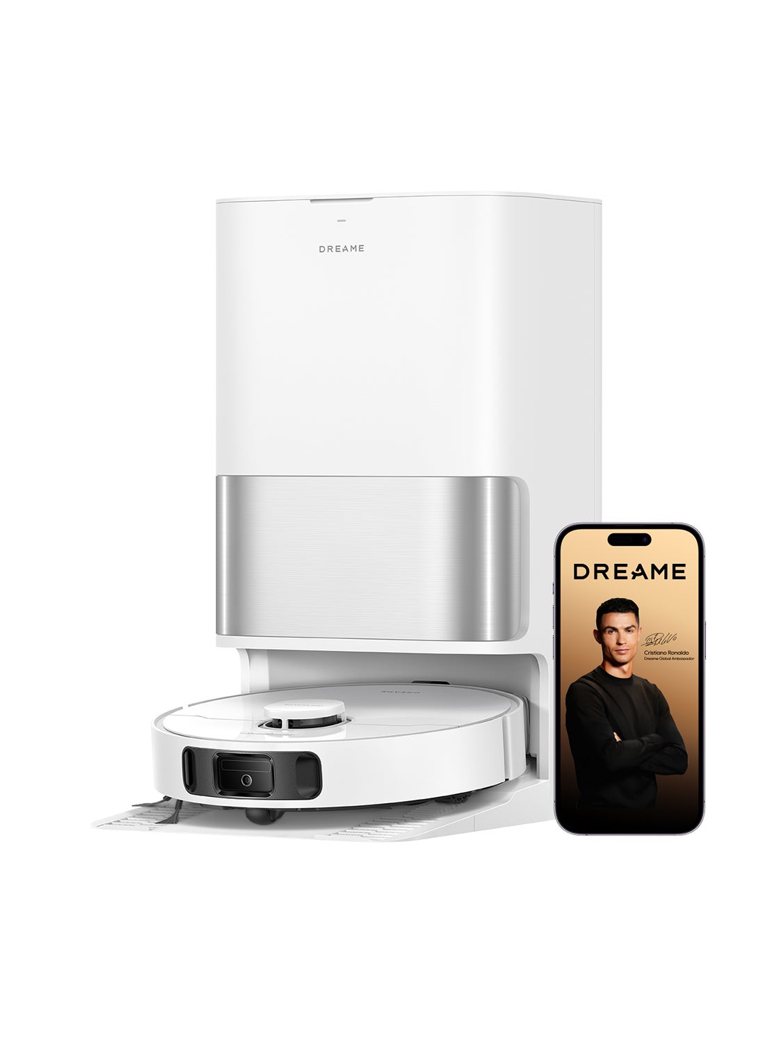 DREAME D30 Ultra Robot Vacuum and Mop, 25,000Pa Powerful Suction, All-in-One Base Station with 100 Days Auto-Empty, MopExtend Tech for Edge Cleaning, Smart Obstacle Avoidance 75.0 W RTD31TE-D30UW white