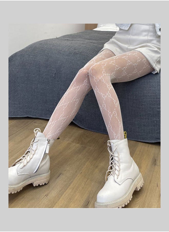 NIBEMINENT Pair Of Long Stockings White  - Image 1