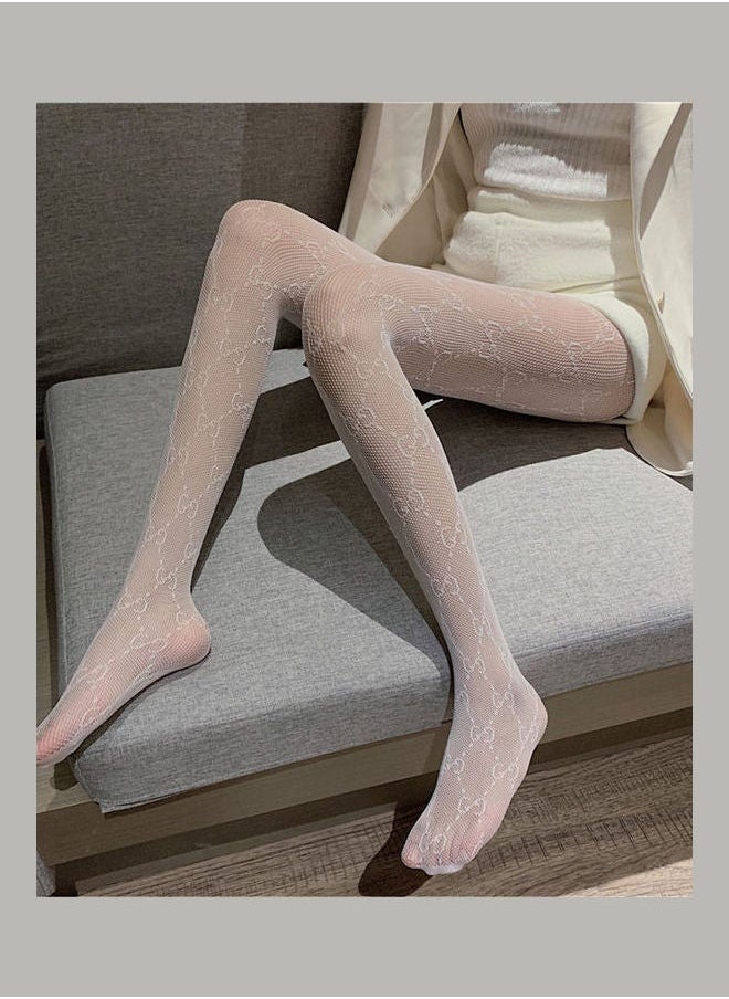 NIBEMINENT Pair Of Long Stockings White  - Image 4