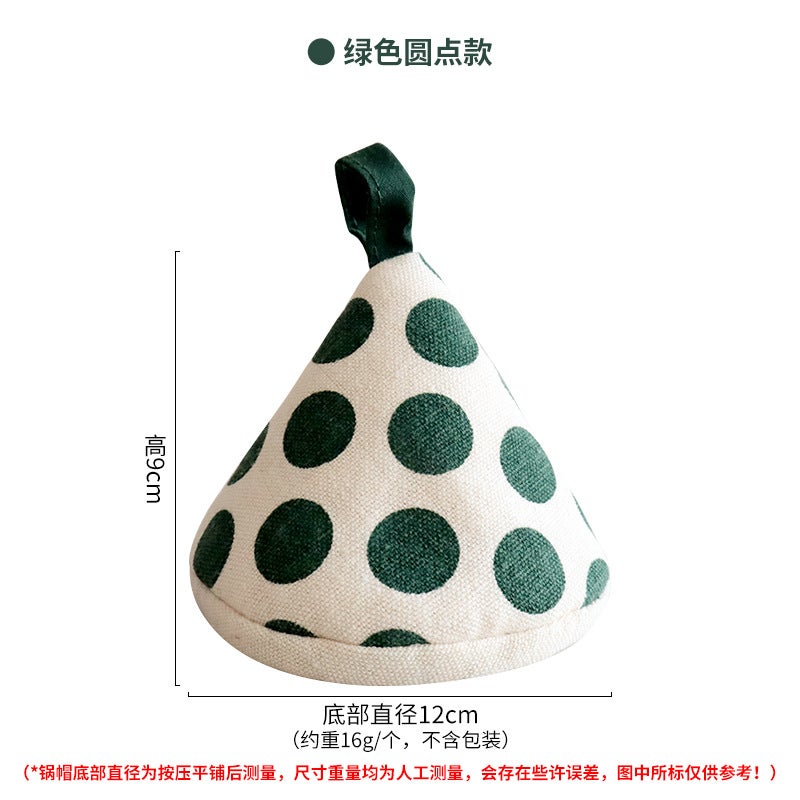 Japanese Style Triangle Pot Cover Grip Black dots - Image 4