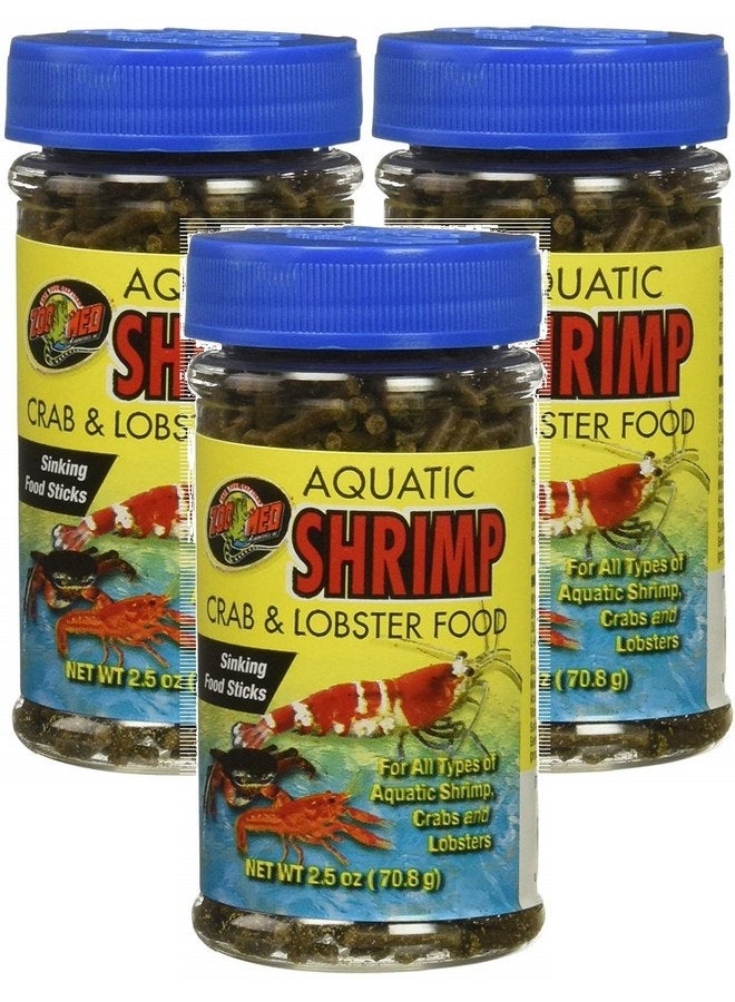 زوو ميد طعام الروبيان المائي من Zoo Med Laboratories لسرطان البحر والكركند (عبوة من 3 قطع / 2.5 أونصة) - Image 1