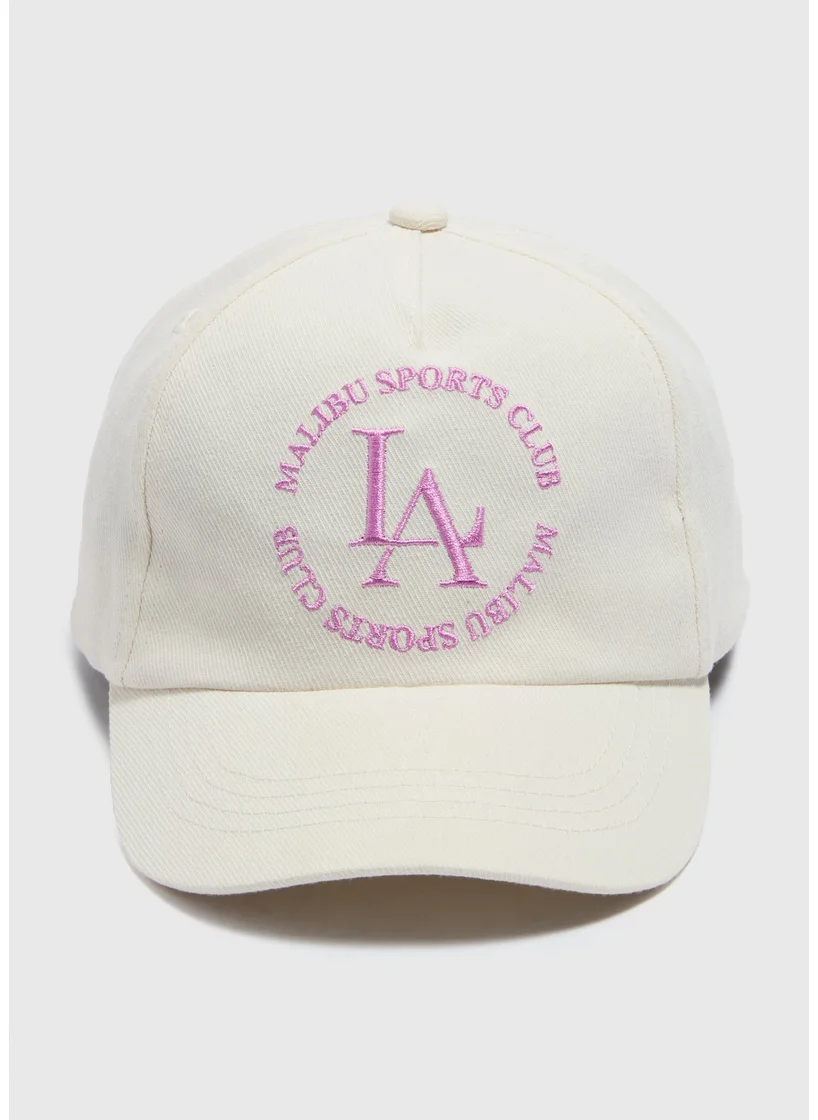 Matalan Girls Cream LA Cap