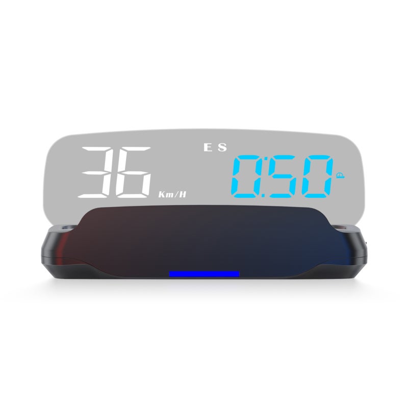 Heads-Up Display Digital Speedometer GPS Speedometer for Car Color Changing Ambient Light Displays Speed Direction Travel Time Distance Overspeed Alarm Fatigue Driving Reminder - Image 1