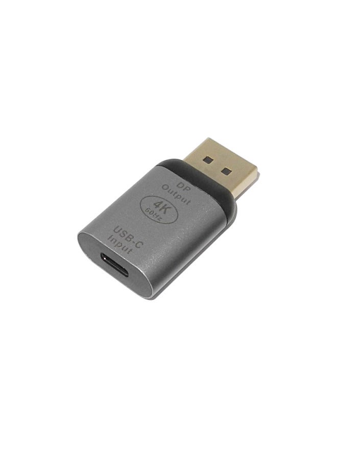 4K 60Hz DP1.4 Male Adapter Hdmi HD Adapter TYPE C Female To Hdmi Male To Female-Color:Type-C Female To Large DP Male Adapter  - Image 1