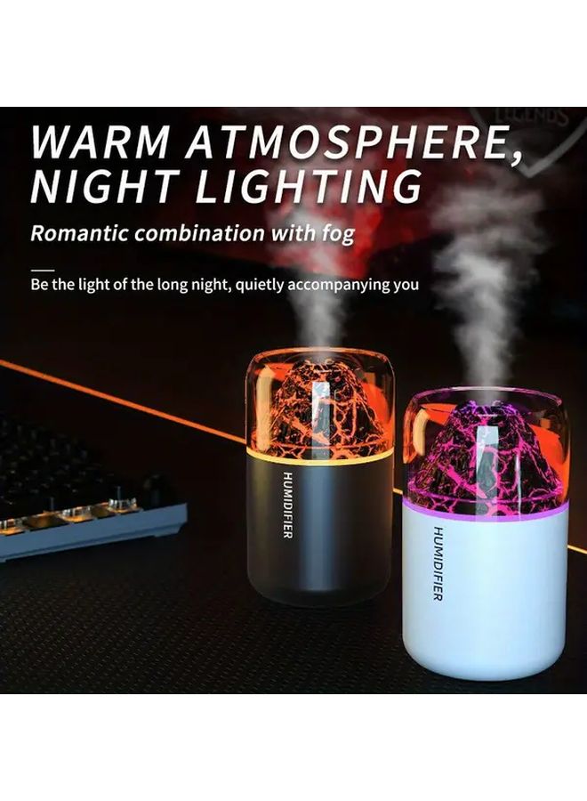 مرطب 7 ألوان LED أبيض، ضباب كبير، يعمل بالUSB، فائق الهدوء للمنزل والمكتب - Image 2