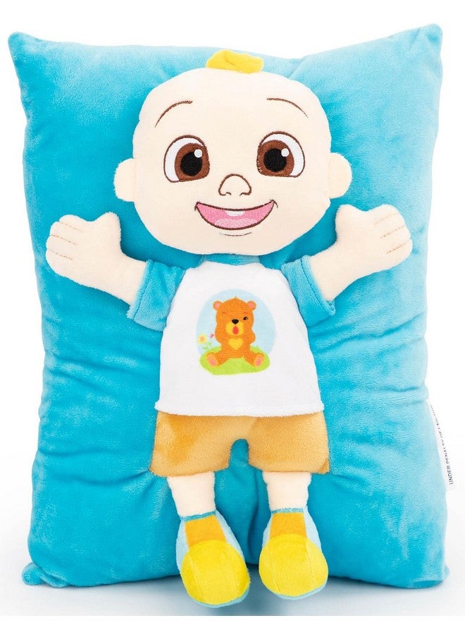 Jay Franco CoComelon JJ 3D Snuggle Plush Pillow - Super Soft Blue Pillow - Measures 15 Inches - Image 1