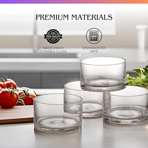 ARTLAND Simplicity 5-inch Round Bowls, Set of 4 - Ideal for Serving, Mixing, Salads, Soups, Snacks - Durable, Dishwasher-Safe - Stylish Design for Any Table Setting - Home Kitchen Essential - Image 5