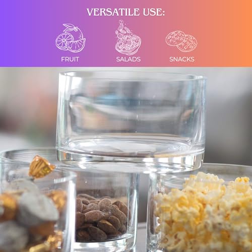 ARTLAND Simplicity 5-inch Round Bowls, Set of 4 - Ideal for Serving, Mixing, Salads, Soups, Snacks - Durable, Dishwasher-Safe - Stylish Design for Any Table Setting - Home Kitchen Essential - Image 4