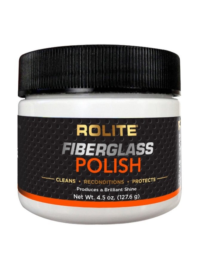 Rolite Fiberglass Polish, 4.5oz, Removes Water Spots, Staining, Oxidation & Hairline Scratches from Boats, Clearcoat, Acrylic and Polycarbonate, Effective for Deep Cleaning Fiberglass - Image 1