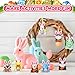 Blueweenly 24 Pcs Easter Mini Animal Plush Toy Set Small Stuffed Animal Bulk with Easter Eggs Bunny Ear Small Plush Keychain for Party Favors Basket Stuffers Classroom Prizes - Image 4