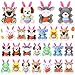 Blueweenly 24 Pcs Easter Mini Animal Plush Toy Set Small Stuffed Animal Bulk with Easter Eggs Bunny Ear Small Plush Keychain for Party Favors Basket Stuffers Classroom Prizes - Image 2