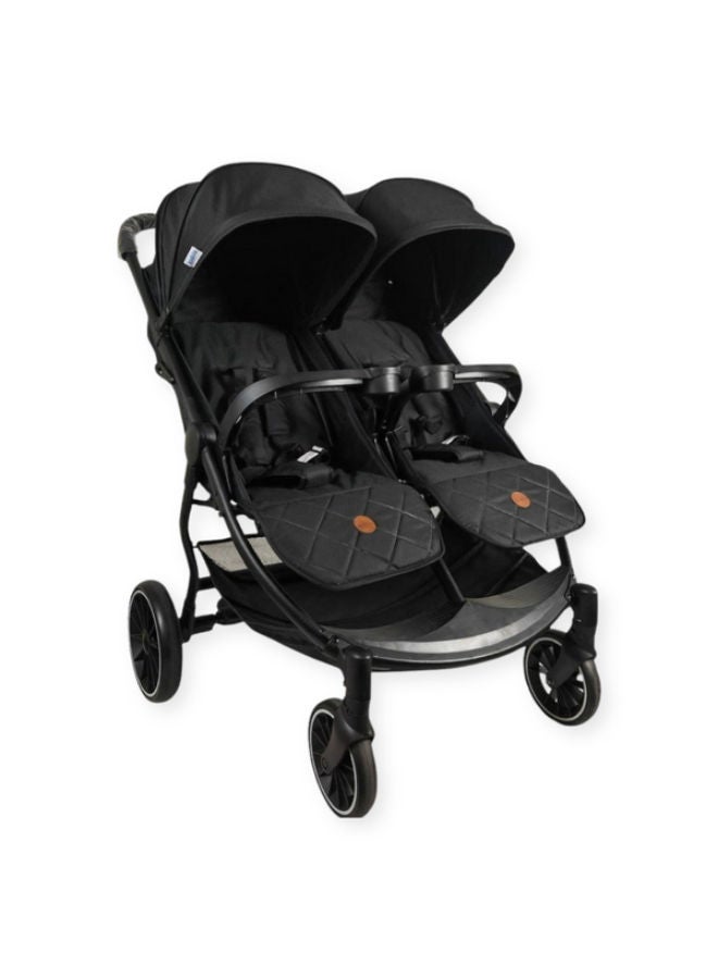 Kidilo Baby Twin Stroller with Dual Seating, Model LB100 - Image 3