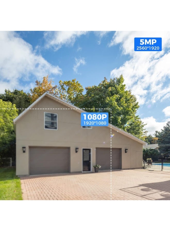 نظام كاميرات مراقبة لاسلكي 3 ميجا بيكسل - 10 قنوات NVR مع قرص صلب 1 تيرابايت و4 كاميرات ورؤية ليلية - Image 2