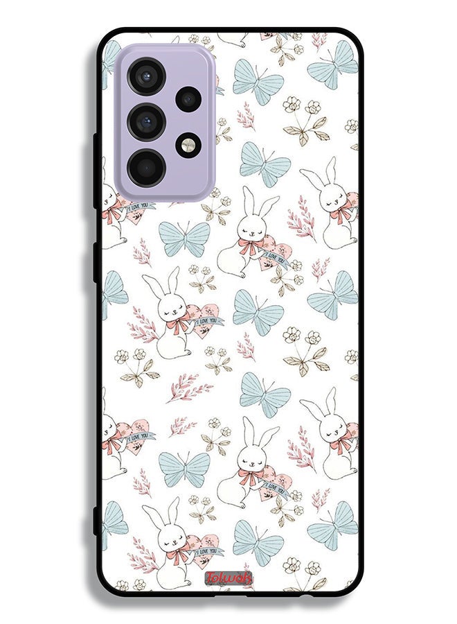 Tolwak Samsung Galaxy A52 5G Protective Case Cover Rabbit And Butterflies - Image 1