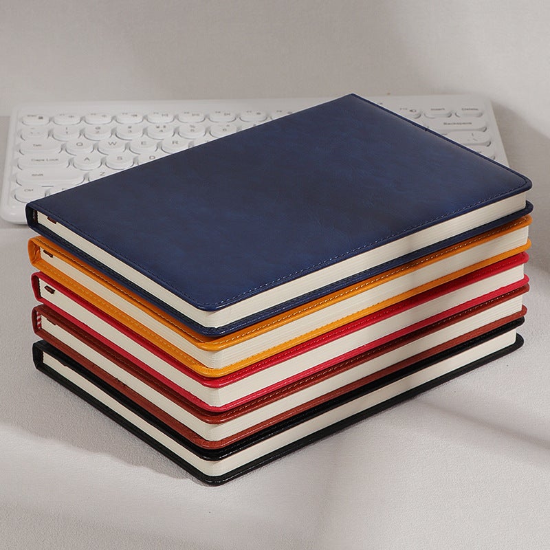 A5 Soft Surface Paperback Business Office Thickeneded Notebook With Buckle Skin Feel Soft Leather Notepad Set With Logo Printing - Image 5