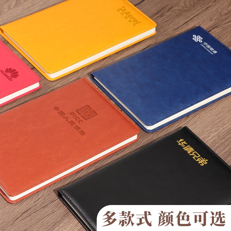 A5 Soft Surface Paperback Business Office Thickeneded Notebook With Buckle Skin Feel Soft Leather Notepad Set With Logo Printing - Image 3
