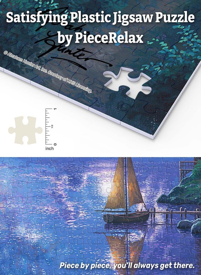 PieceRelax أحجية الصور المقطوعة البلاستيكية PieceRelax PieceClicks للبالغين 1000 قطعة - أبراهام هانتر - نور السلام - 25.2 × 18.9 بوصة، من أكثر ألعاب الطاولة إرضاءً، لا حاجة إلى غراء [U1042] - Image 2