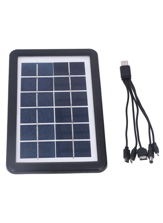 NIBEMINENT Solar Panel 3.8W 6V Polycrystalline Silicon Thin Film Solar Panel Charger Outdoor Photovoltaic Power Supply System Panel  - Image 1