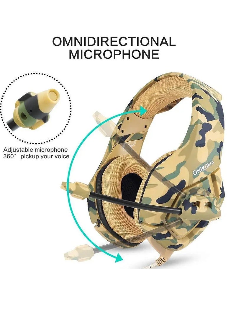 أونيكوما سماعة رأس سلكية للألعاب ستيريو K1B مع ميكروفون - Image 3