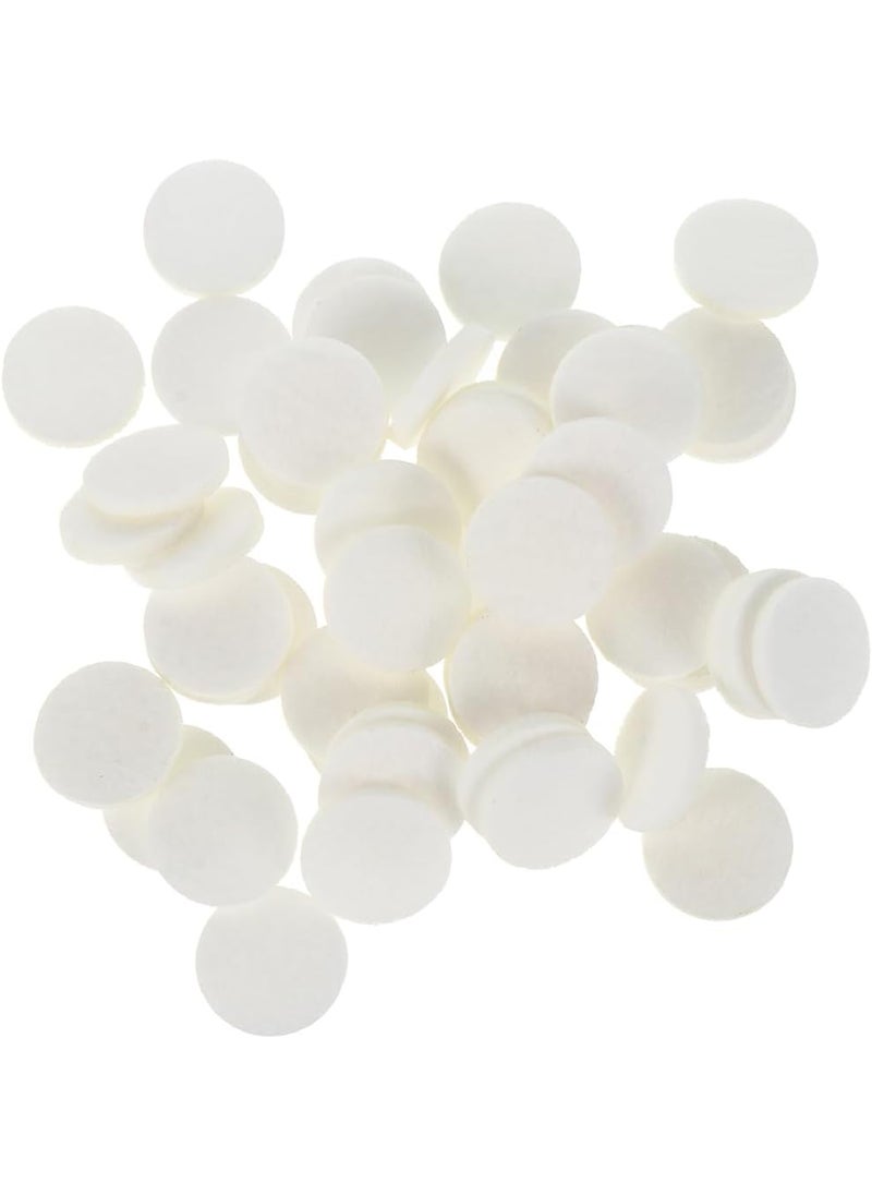 Healifty Healifty 100Pcs Diffuser Locket Pads,Essential Oil Refill Pad,Diffuser Pads Round,Refill Pads for Essential Oil Diffusers 