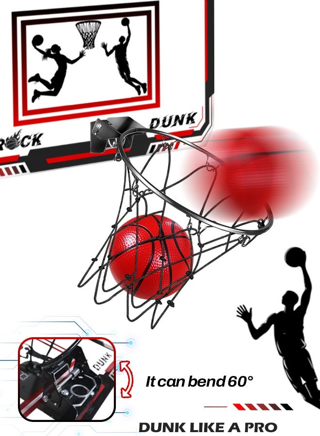 كرة السلة الداخلية للأطفال، مجموعة كرة السلة المصغرة مثبتة على الحائط مع 3 كرات، هدايا لعبة كرة السلة للأولاد والبنات الذين تتراوح أعمارهم بين 3 و 4 و 5 و 6 و 7 و 8 و 9 و 10 و 11 و 12 عامًا، ألعاب رياضية للداخل والخارج للمكاتب - Image 3