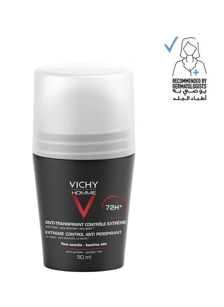 Vichivy VICHY Homme 72H Anti Transpirant Controle Extreme Black 50ml  - Image 1