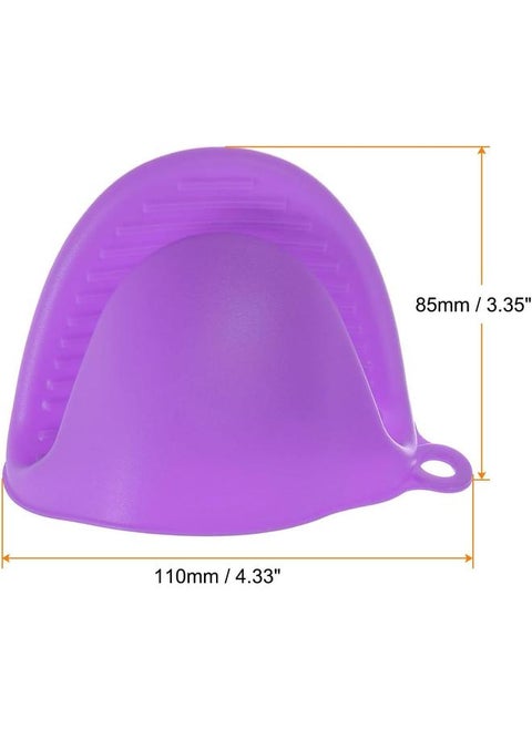1 Pairs Cooking Oven Mitts, Heat Resistant , Silicone Finger Protector Pot Holder, for Kitchen Cooking & Bakin, Wall-Mounted Hot Mitt