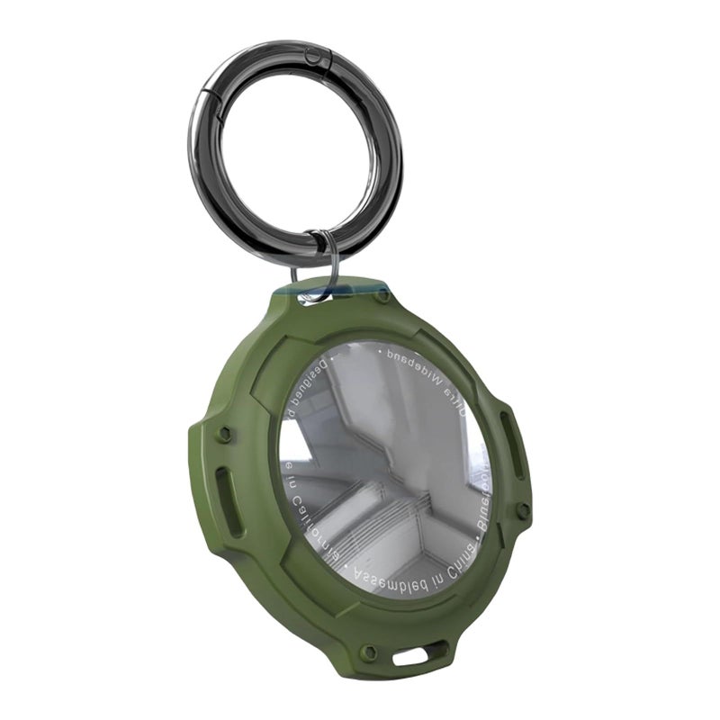 Green Full Coverage Shockproof Protective Case With Keychain Holder For Trackers - Image 2