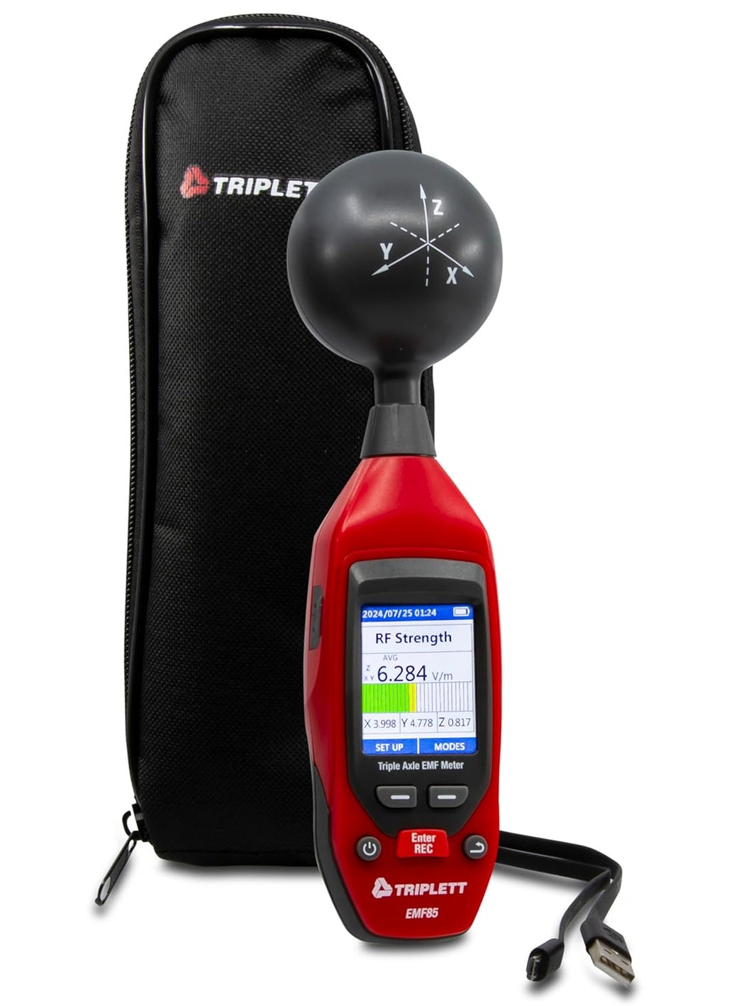 Triplett Triplett EMF85 Triple Axis EMF RF WiFi Meter for High Frequency Radiation 50MHZ  8GHz  - Image 2
