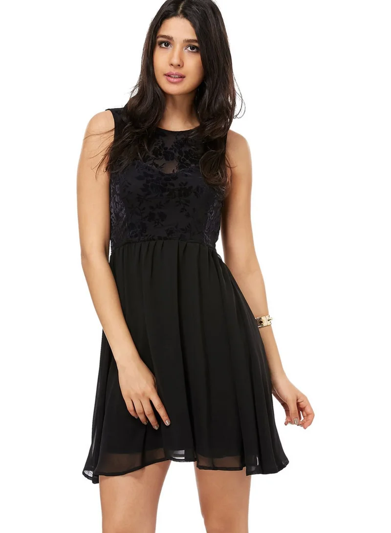 Ginger Mesh Insert Dress