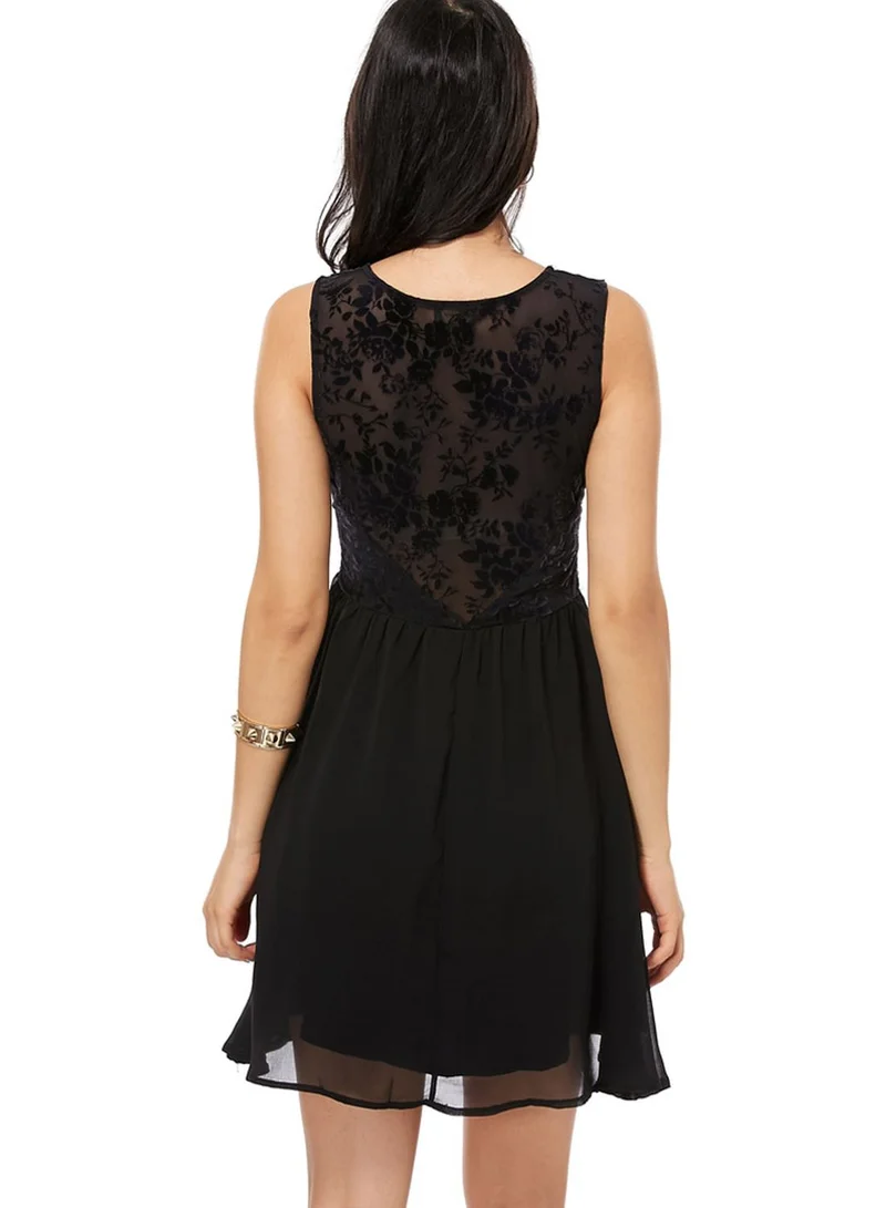 Ginger Mesh Insert Dress