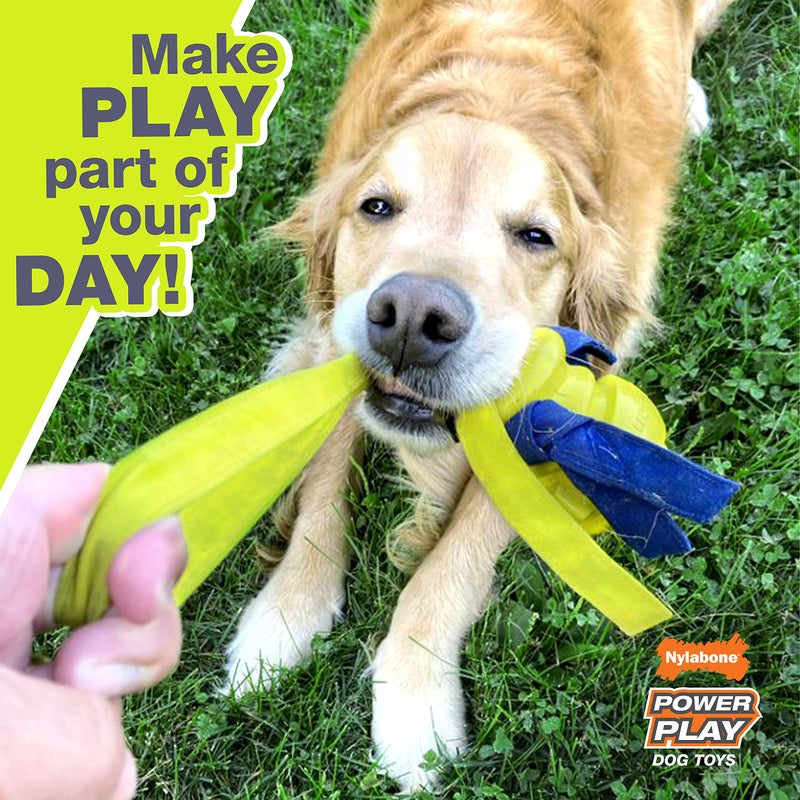 Nylabone Power Play Gripz Felt Basketball Rubber Fetch Toy, Squeaky Ball for Dogs, Medium (1 Count) - Image 4
