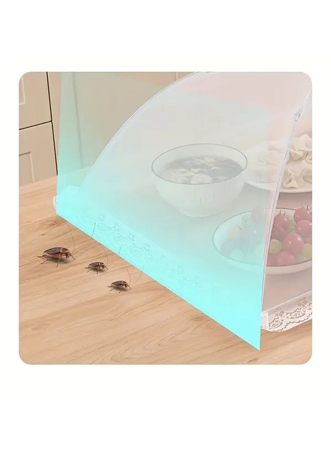 Foldable Mesh Food Cover 43cm Dustproof Vegetable Protector With Lace Trim - Image 5
