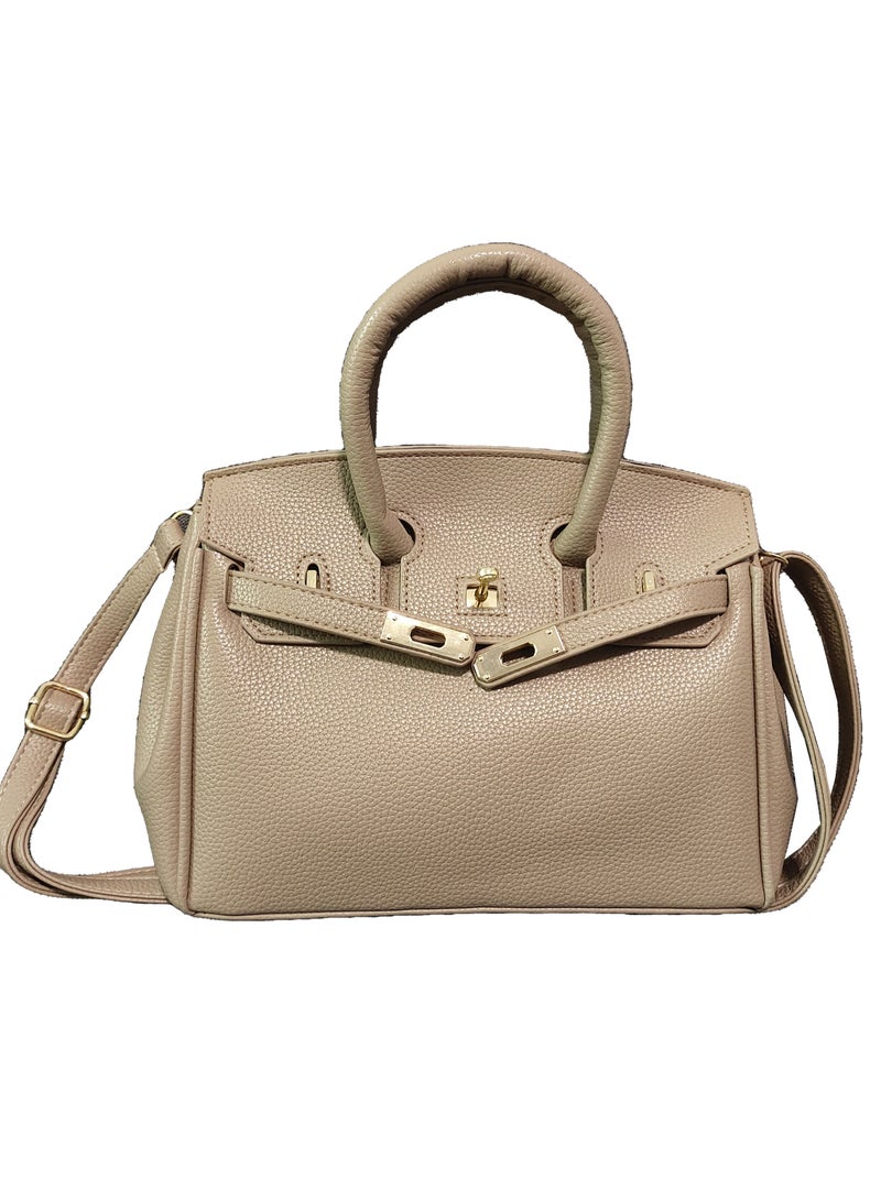 VIDSID Women's Shoulder bag Handbag Satchel（Dark Khaki）  - Image 1