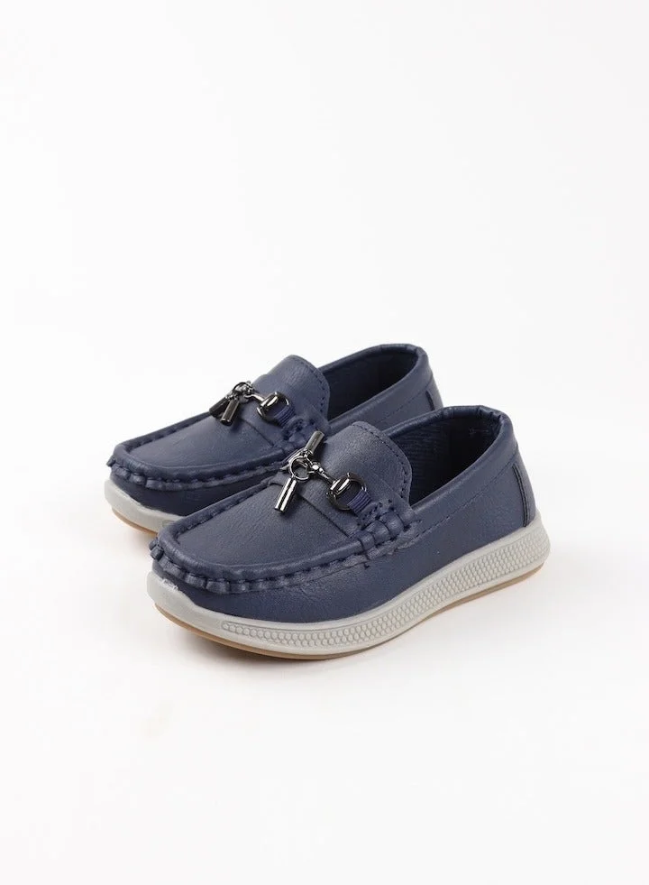 Viny Black Viny Boys Slip-On Loafers – Comfortable PU Kids Casual Shoes for School & Everyday Wear – Blue, Black, Tan, Coffee  | Best Price UAE