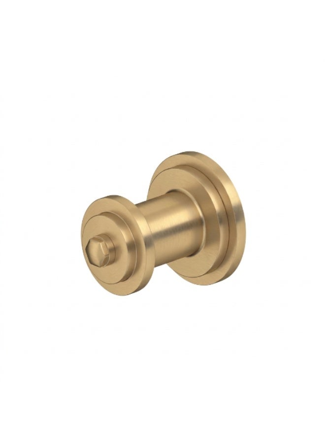 Perrin & Rowe 6221SB Armstrong Satin Brass Robe Hook, Brass Wall Mounted Bathroom Hook with Concealed Fixings - Image 1