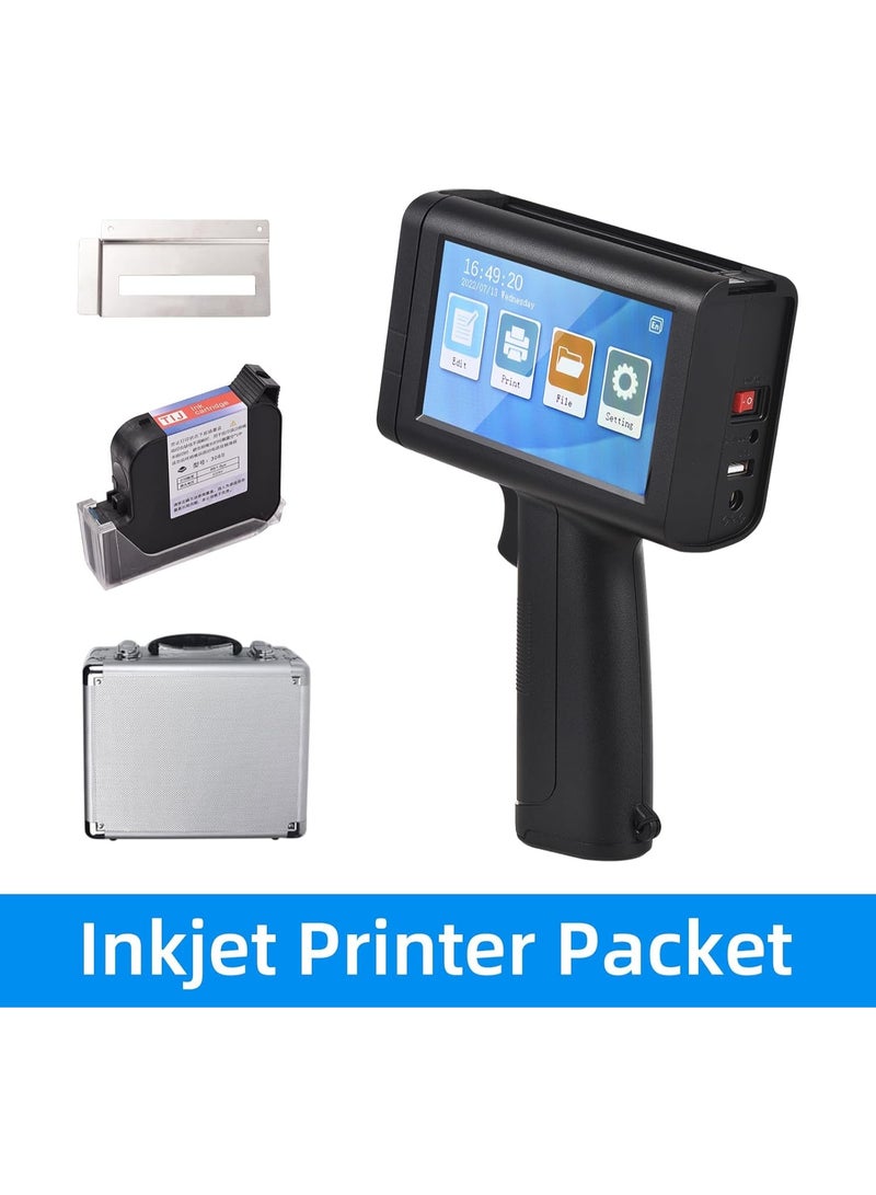 Bisofice Portable Handheld Printer Hand Inkjet Printer Code Printer with 4.3 Inch Touch Screen, 600 DPI, Quick Drying Ink Cartridge - Image 4