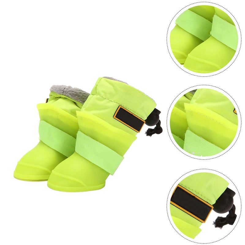 8 Pcs Pet Rainshoes Silicone Pet Shoes Anti- Rain Shoes - Image 1